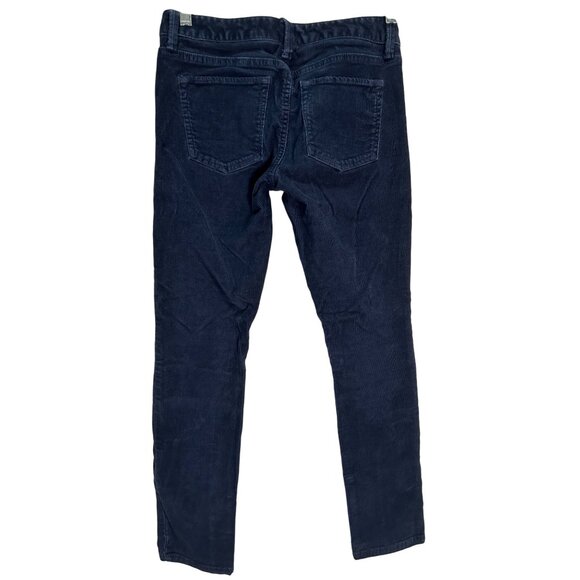 Banana Republic Petite Navy Corduroy Pants Size 26P Classic Chic Stylish Comfy - Picture 3 of 8